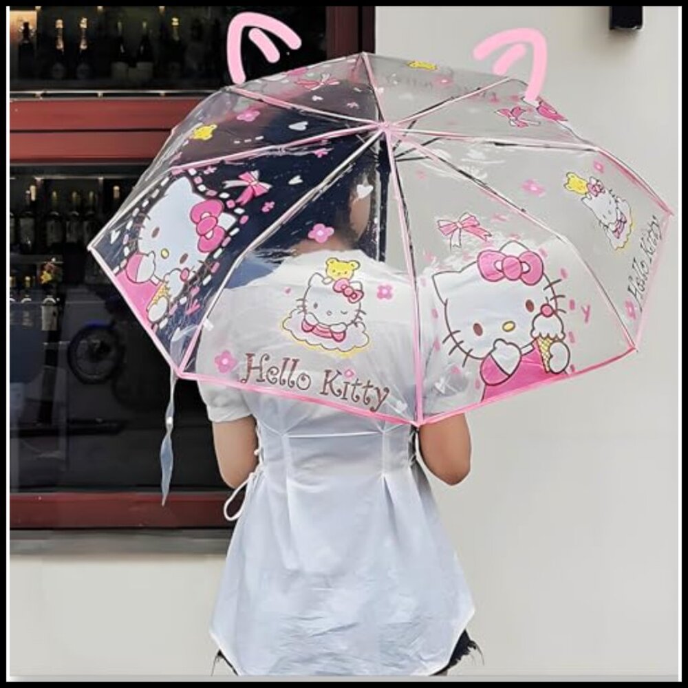 Clear Automatic Umbrella Compact Portable Travel … - image 3